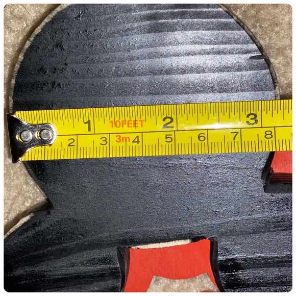 Wooden “Rustic” Mickey & Minnie “Ho Ho Ho” Decoration - Picture 4 of 4